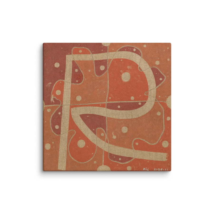 R on Canvas (12" x 12") product image (1)