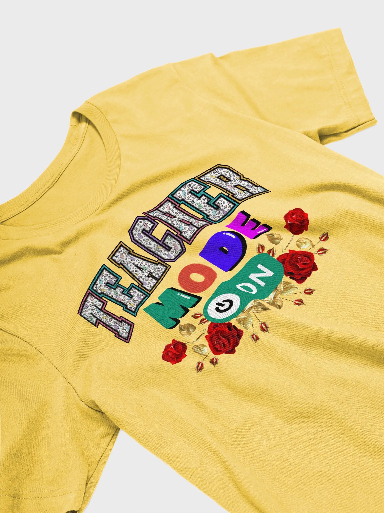 Teacher Mode On, Floral Teachers Bella Canvas T-shirt product image (4)