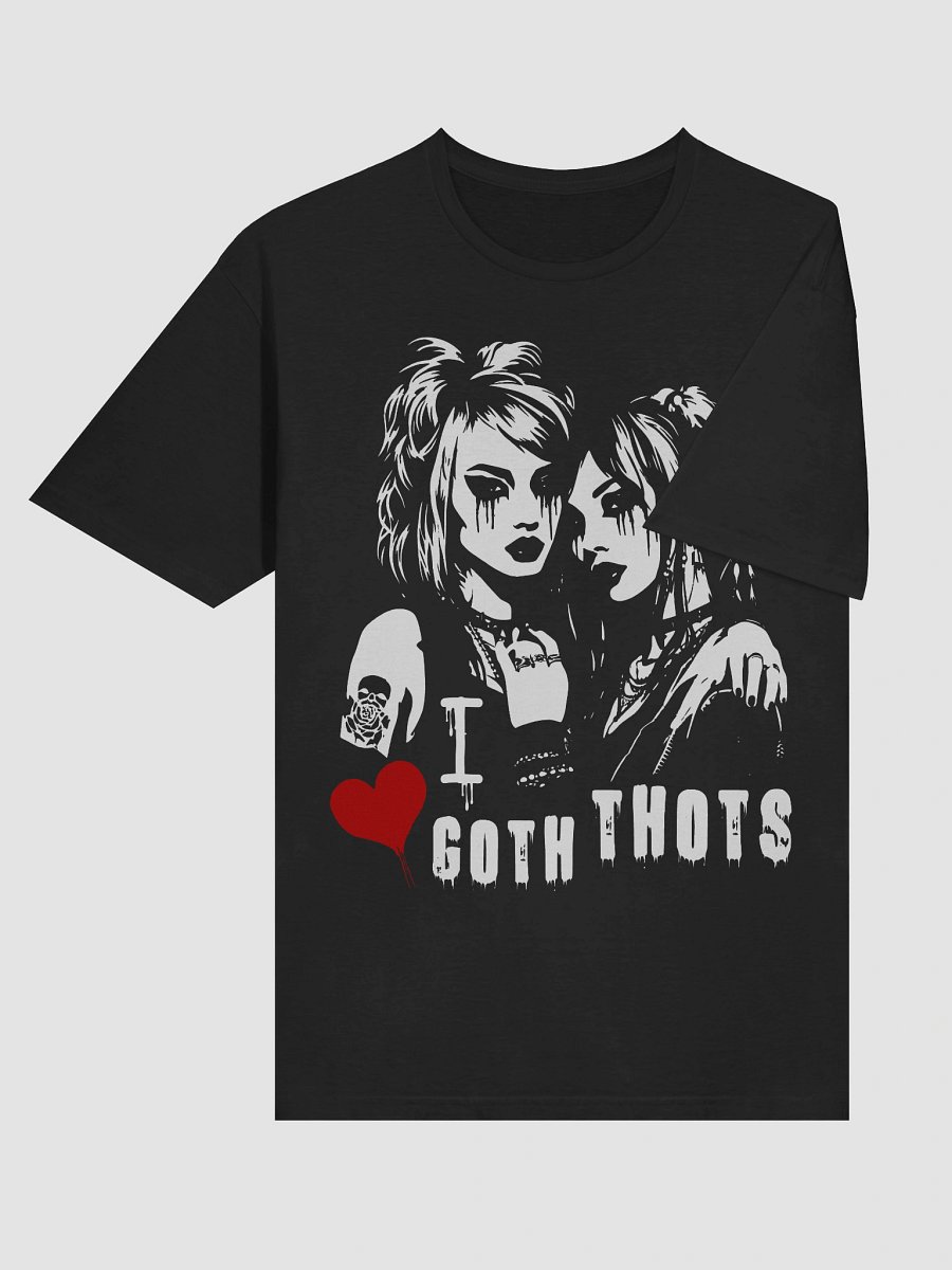 "i love goth thots" gothic tee (03) product image (6)