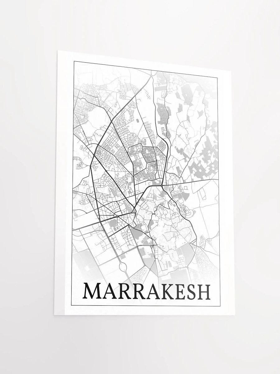 Marrakesh, Morocco, city map print product image (13)