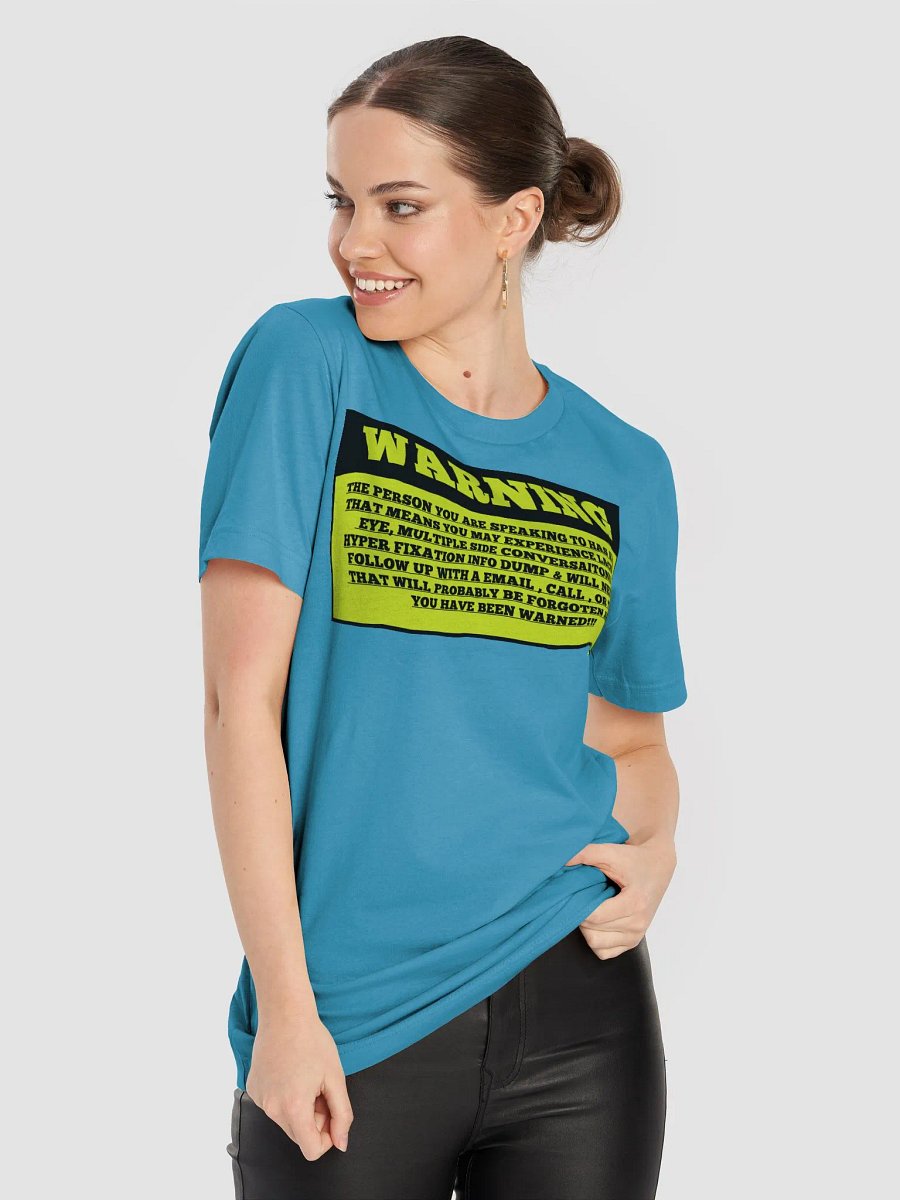 ADHD Warning Statement T-Shirt Front & Back product image (83)