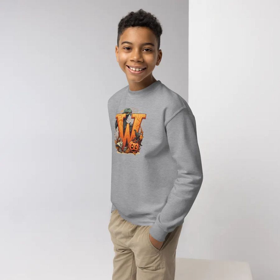 Cute Halloween Monogram Letter W Sweatshirt product image (4)
