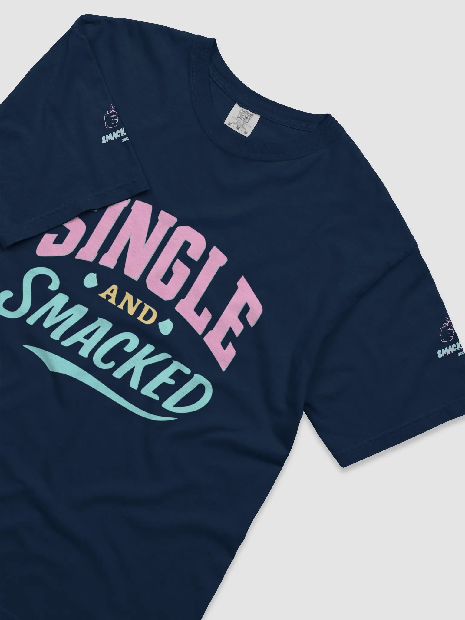 Single and Smacked T-Shirt - Funny Summer Vibes Tee for Singles product image (3)