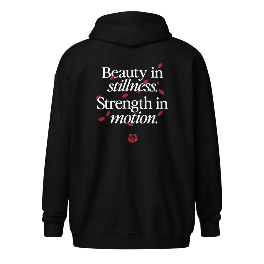 Gildan Unisex Heavy Blend Zip Embroidered Hoodie - Black product image (1)