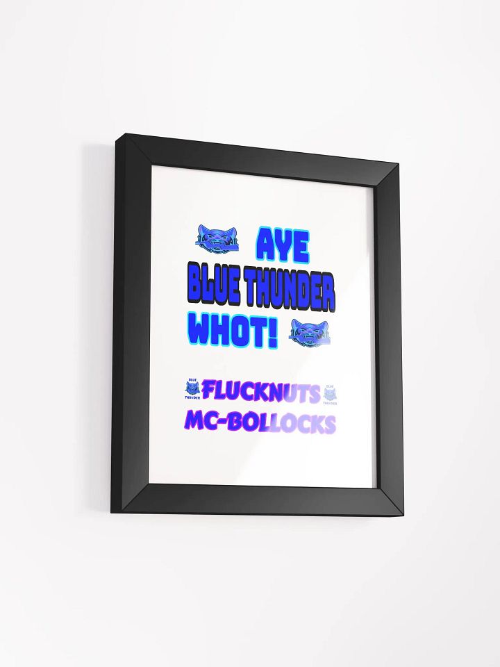 Aye, Blue Thunder - Framed Matte Poster product image (2)
