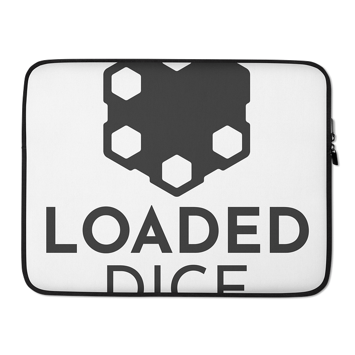 Loaded Dice Graphic Laptop Sleeve White product image (2)
