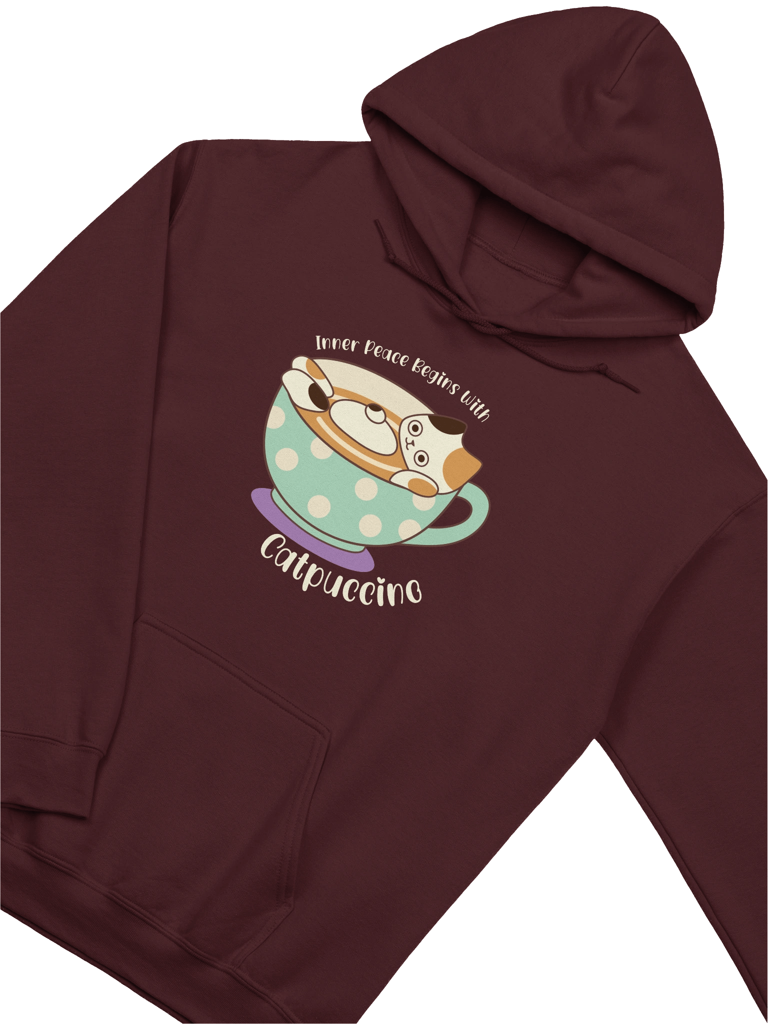 Catpuccino Cat - Unisex Adult Hoodie product image (15)
