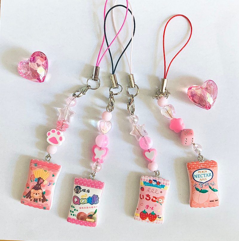 Phone Charm Series A. Kawaii Japanese / Asian Snacks