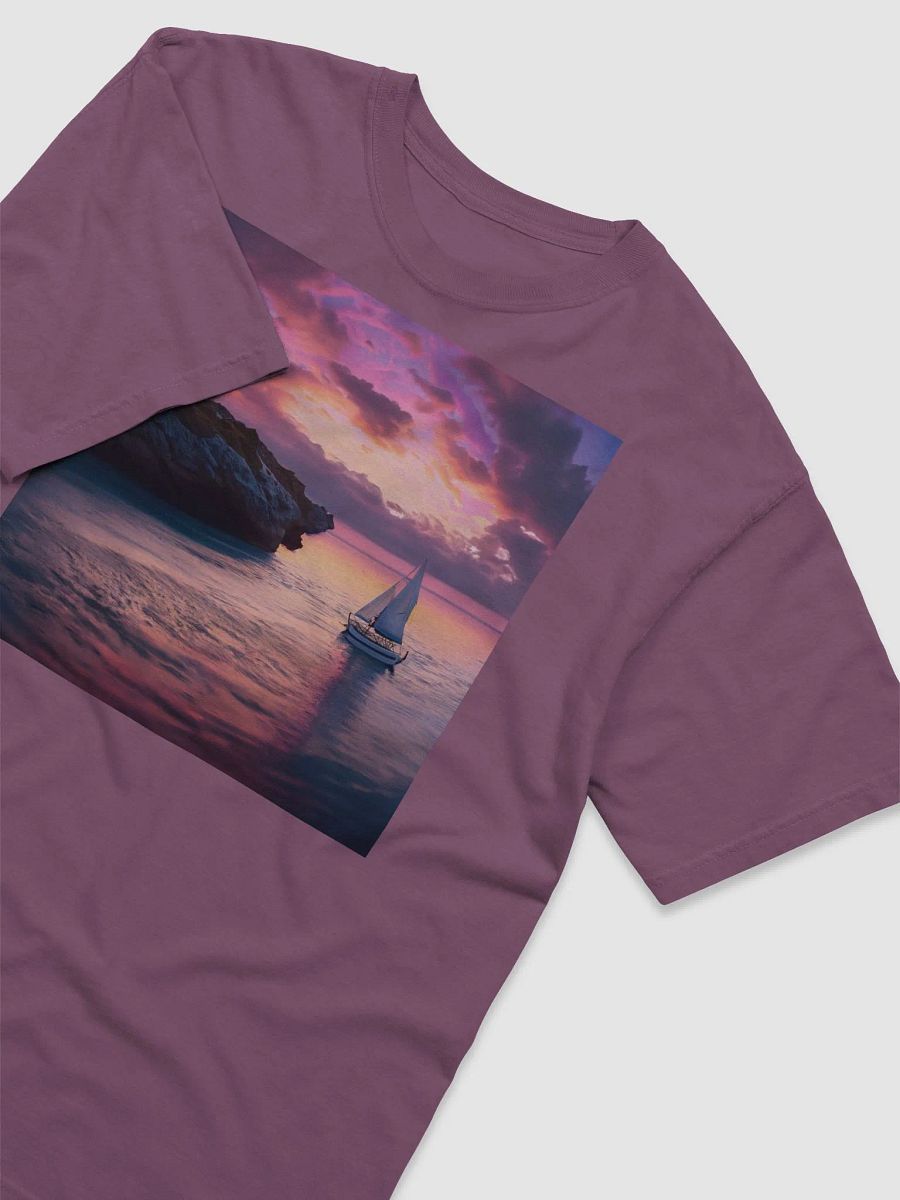 Capture the Serenity: Sunset Sail T-Shirt product image (30)