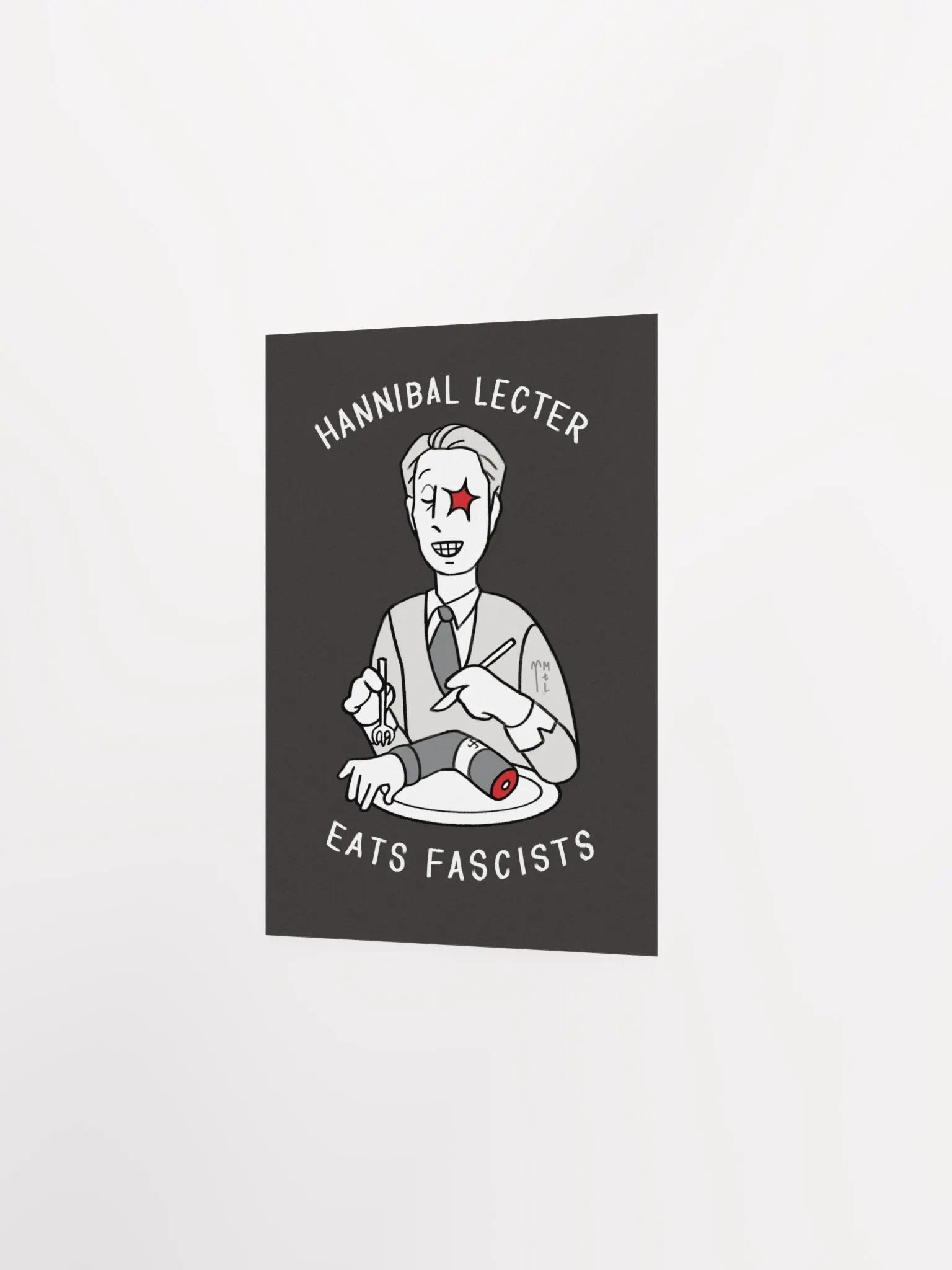 Hannibal Lecter Eats Fascists ☆ Art Print product image (2)