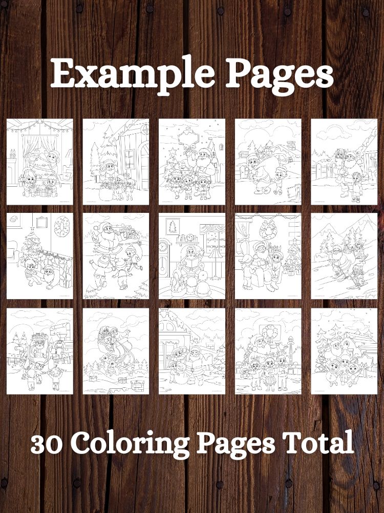 The Magic of Santa Claus Christmas Dot-to-Dot and Coloring Pages product image (4)