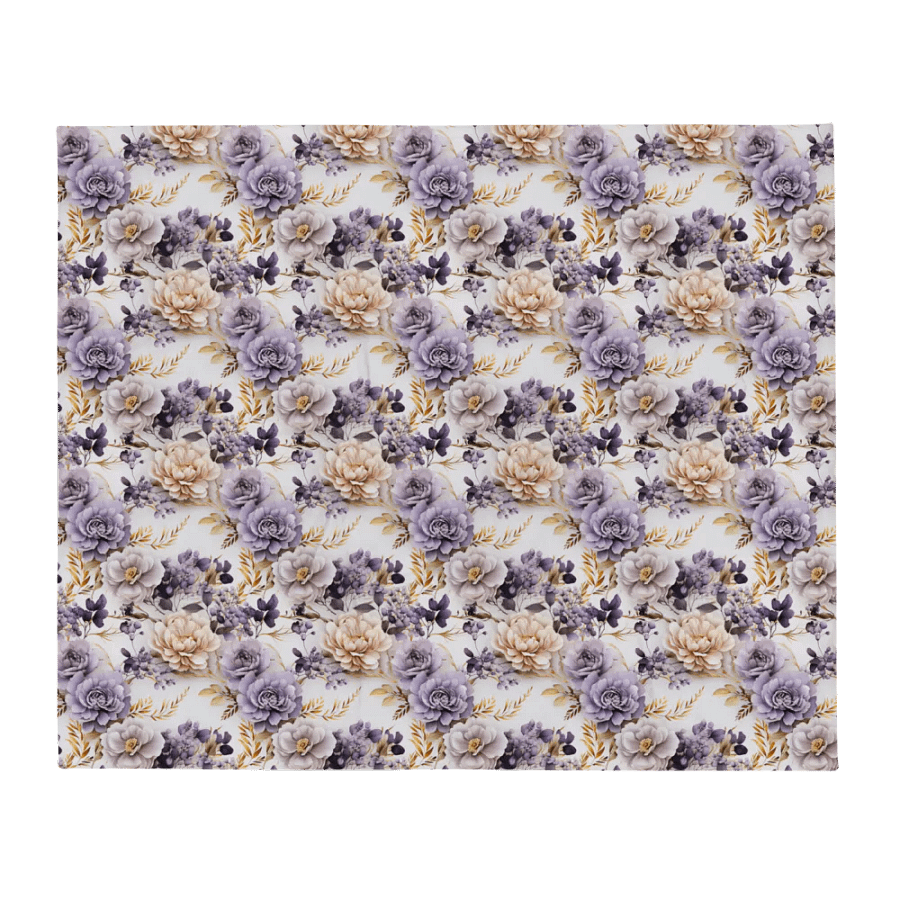 Purple And Gold Roses Blanket product image (1)