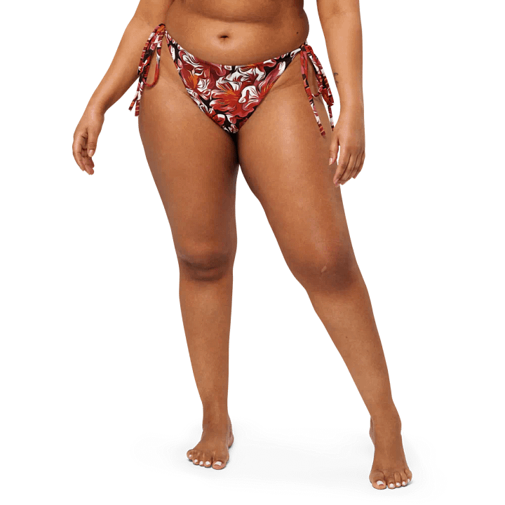 Fire Flower | Recycled String Bikini Bottom product image (2)
