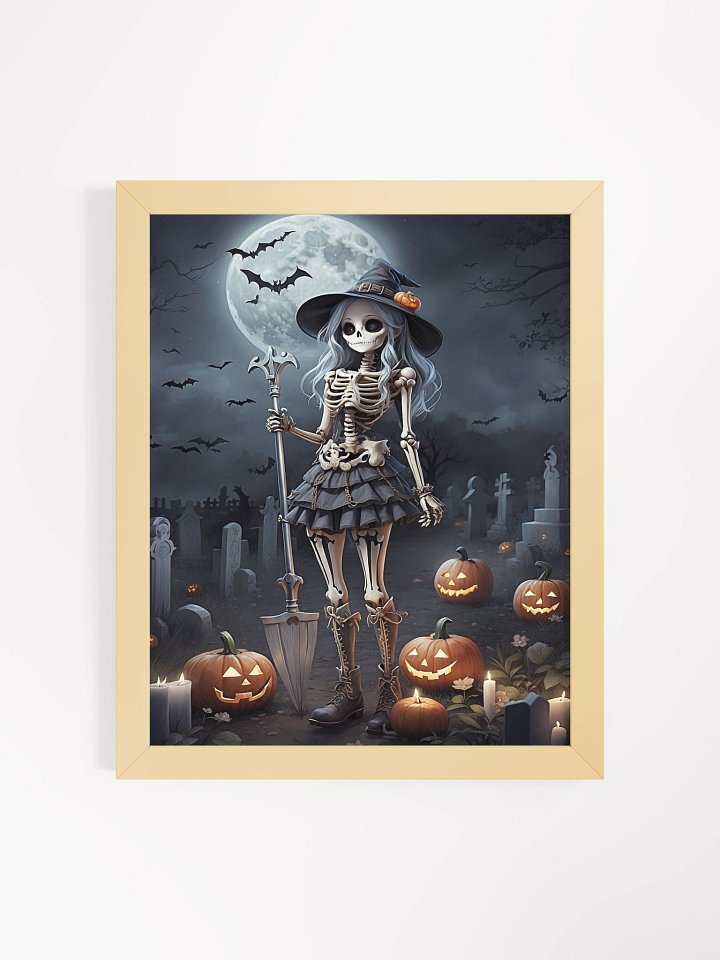 Skeletal Sorceress Framed Wall Art Print product image (1)