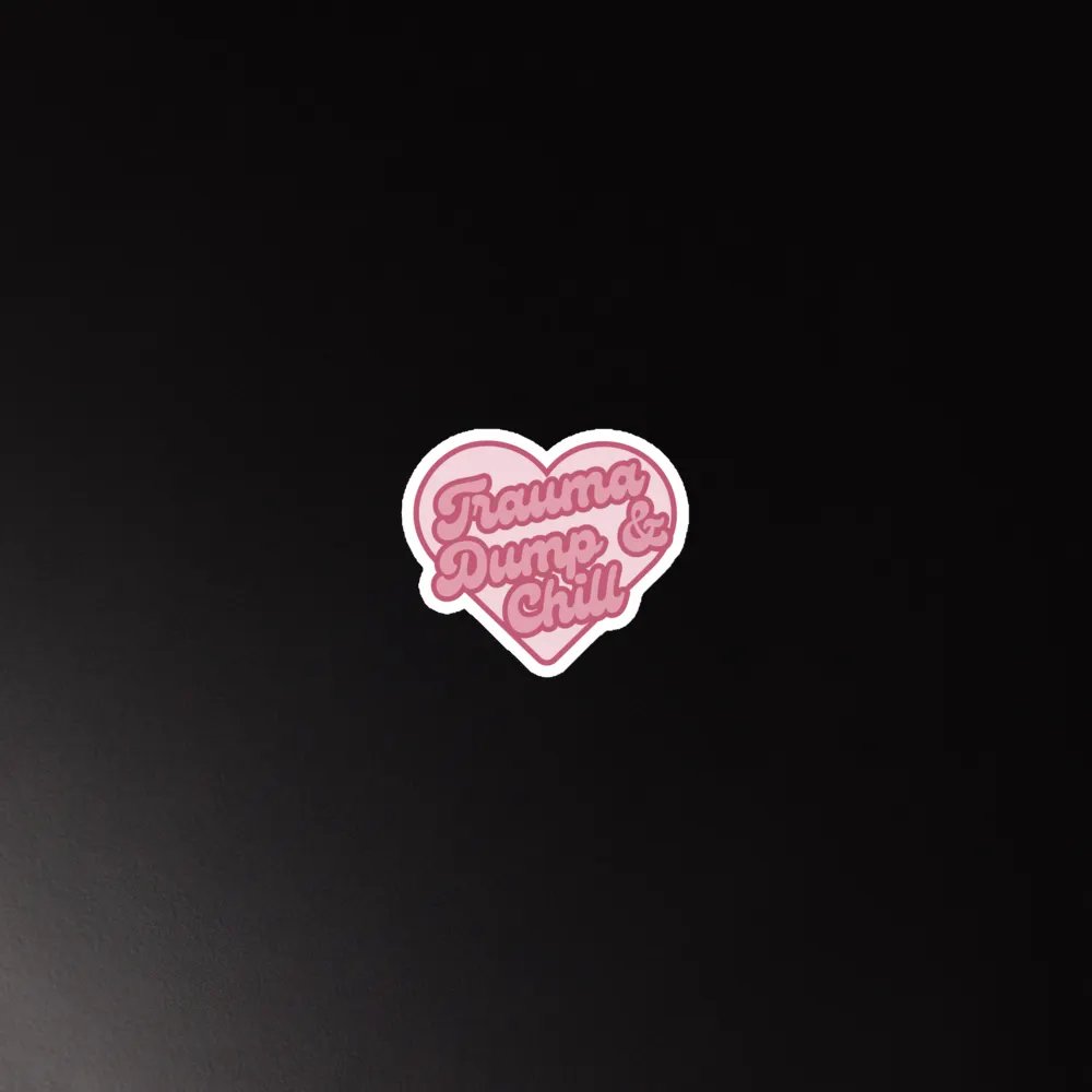 Trauma Dump & Chill Heart Magnets product image (3)