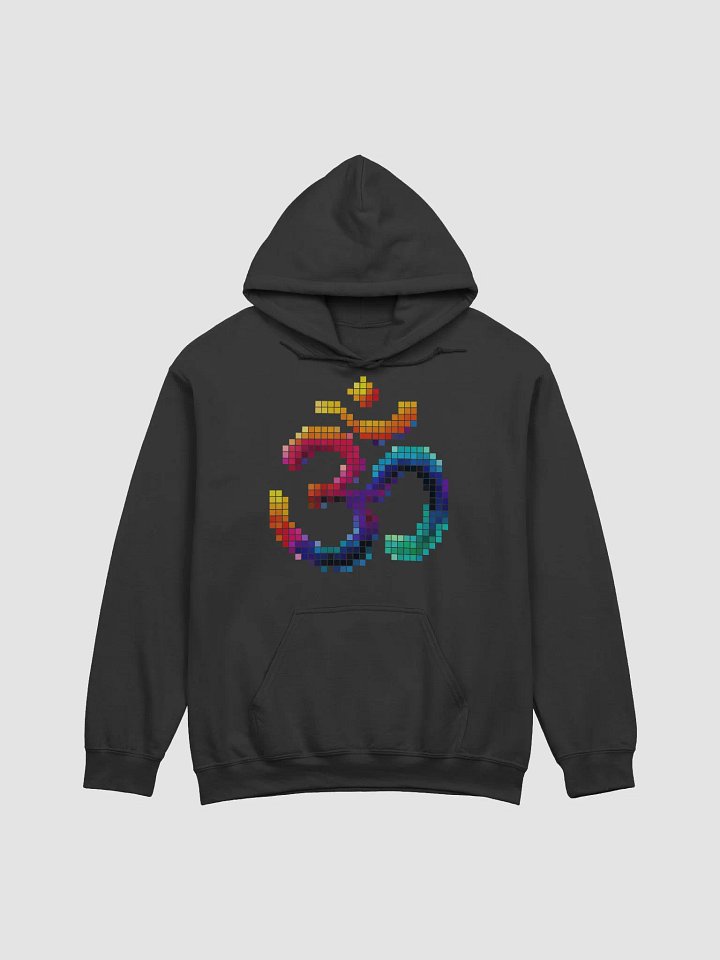 Pixelated Om Symbol Gildan Hoodie product image (1)