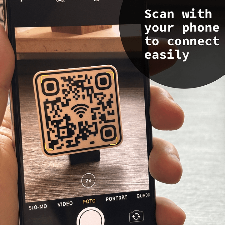 WiFi Sign QR Code with Magnetic Stand [With NFC] product image (2)
