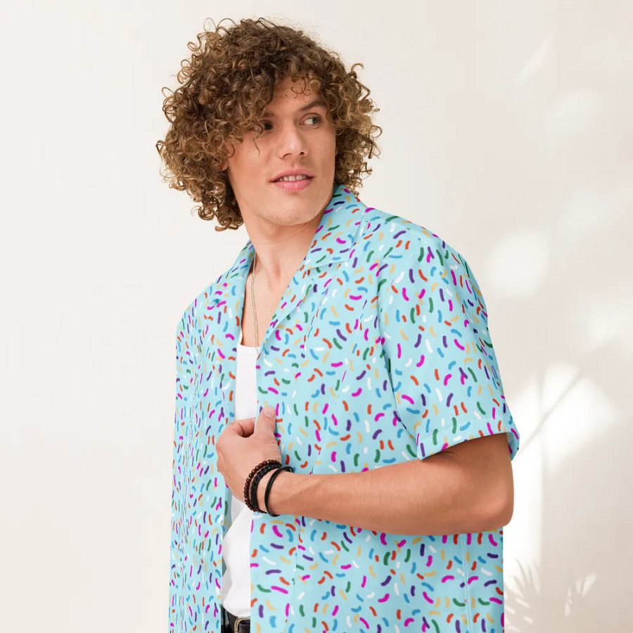 Blue Sprinkle Button Up product image (7)