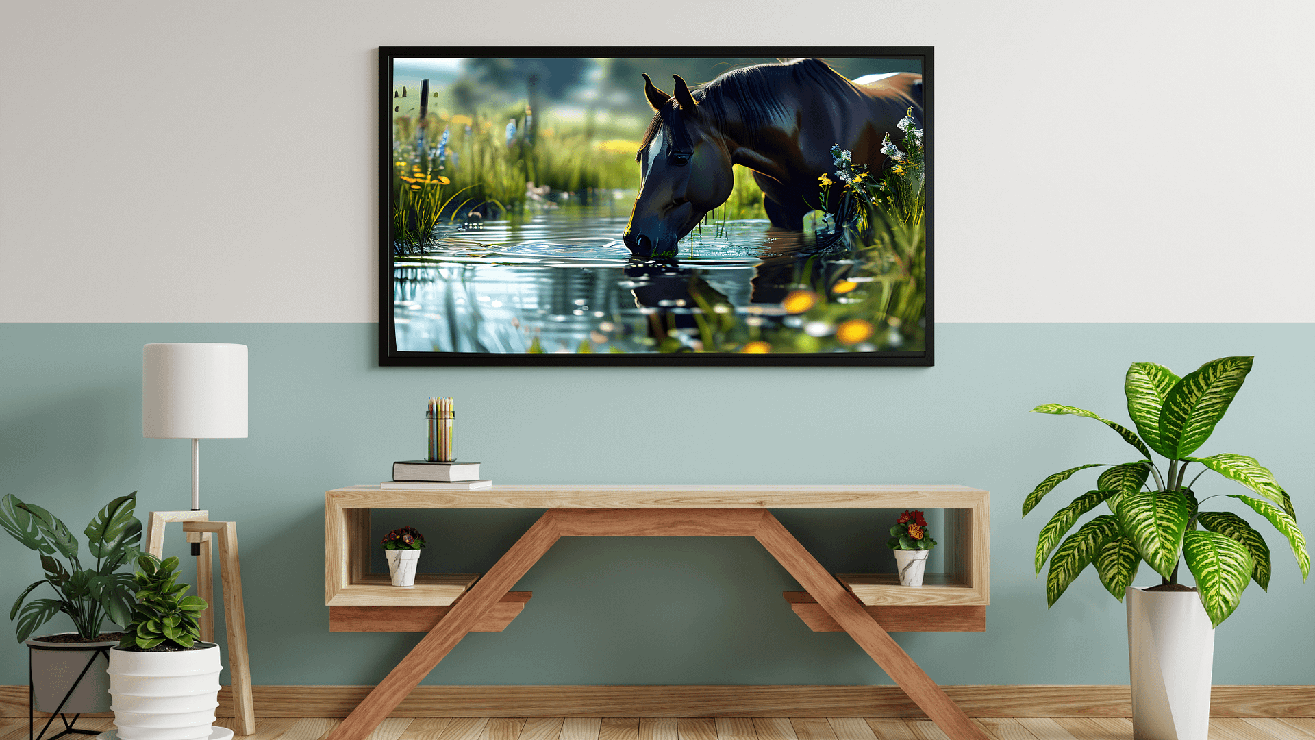 On The Farm Horse TV Frame Art product image (3)