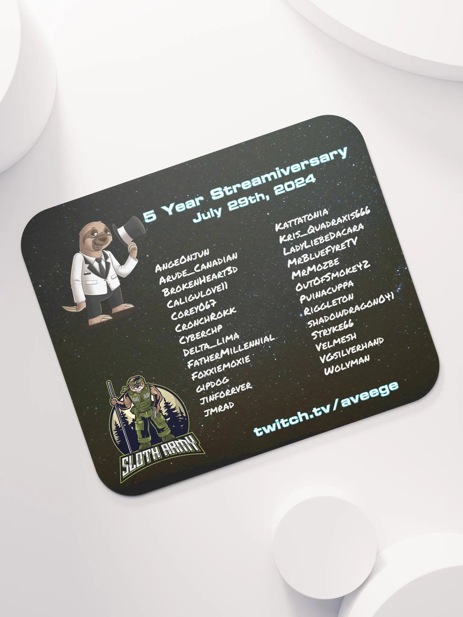 5yr Streamiversary Mousepad product image (7)