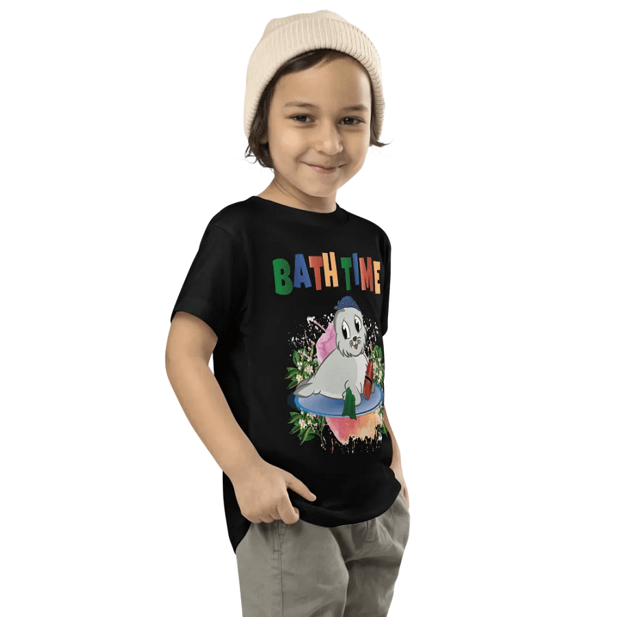 Bath Time Funny Colorful Bella +Canvas Toddler T-Shirt – Fun Gift for Kids product image (8)