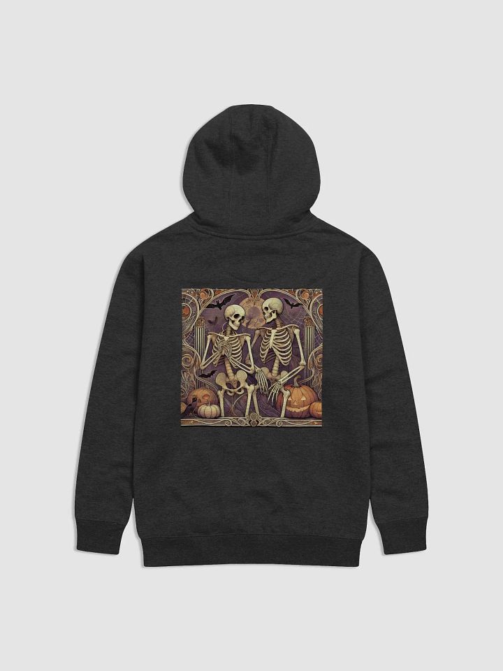 Art Nouveau Skeleton Hoodie - Elegantly Macabre Gothic Style for Halloween product image (2)