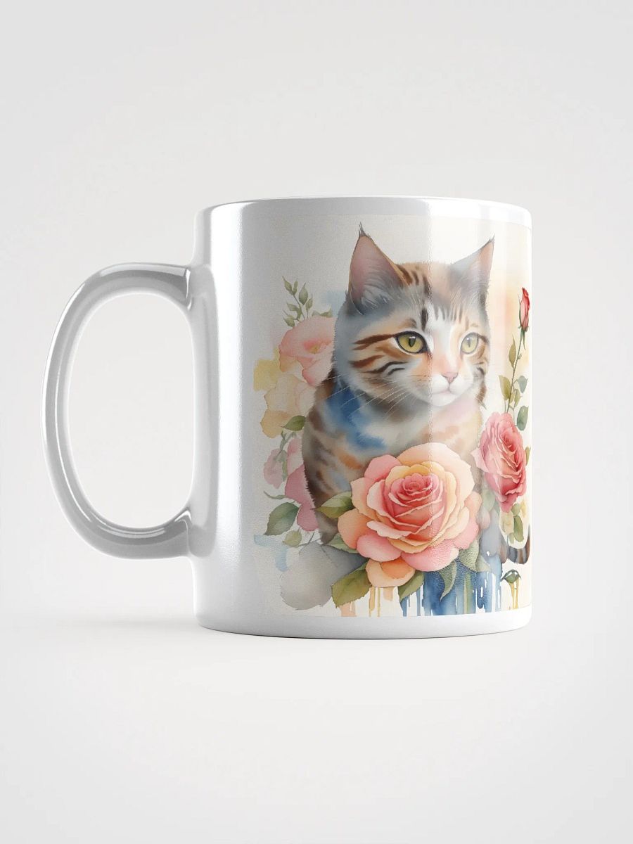 Symmetrical Kitten and Roses Mug product image (12)