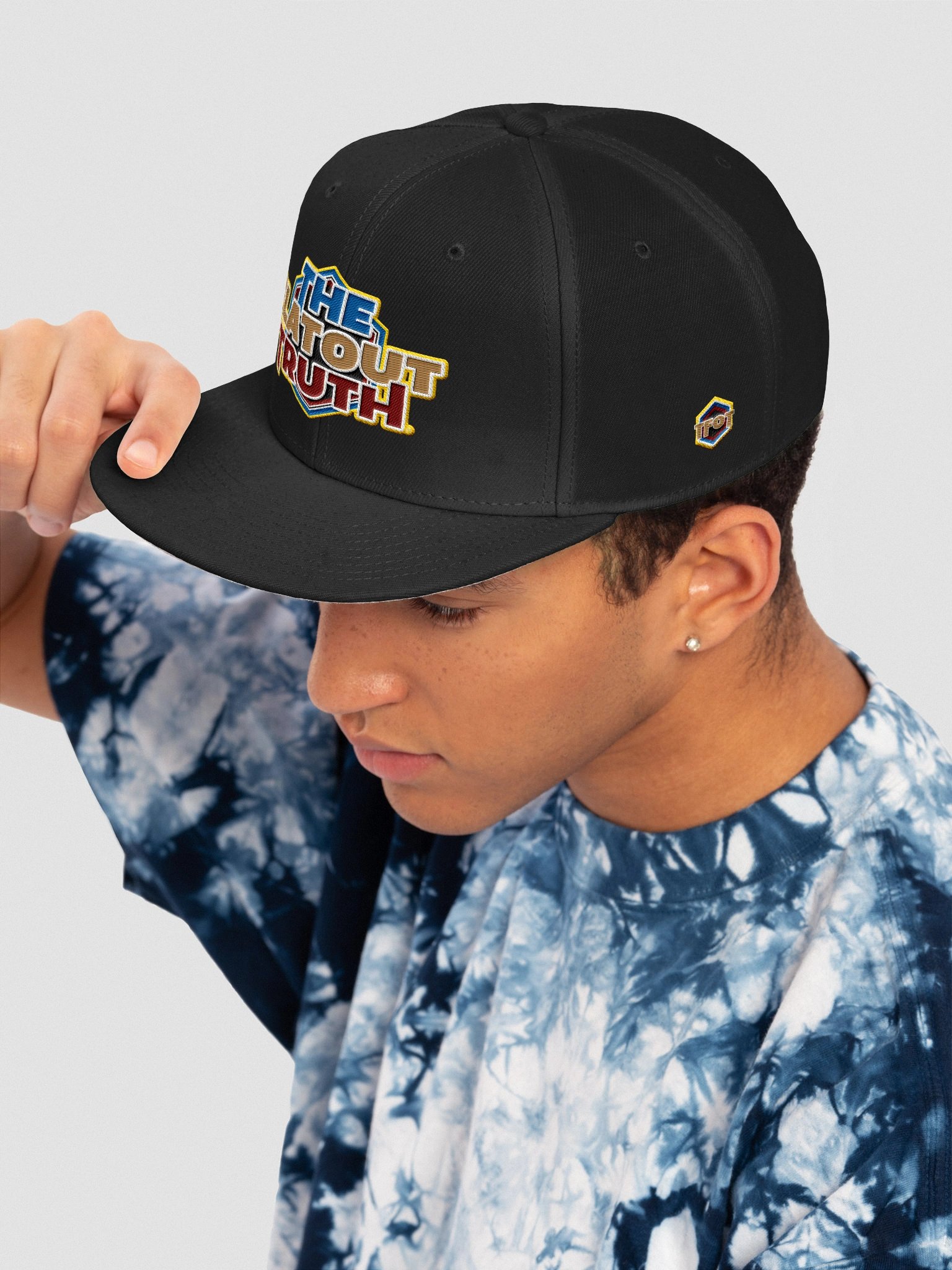 TFOT Embroidered Sandy Hex Flat Snapback Hat product image (45)