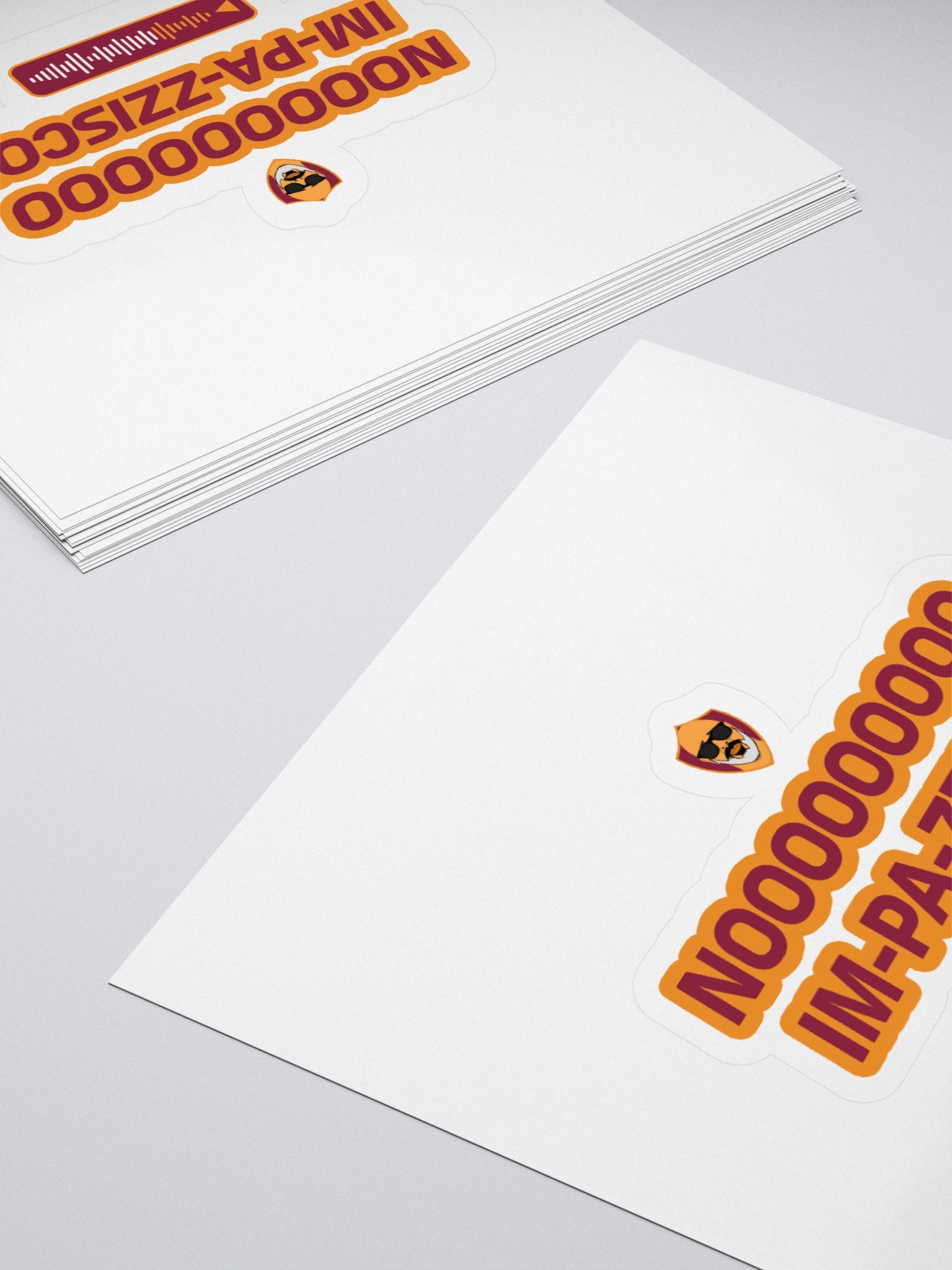 NOOOOOO IM-PA-ZZISCO! Stickers product image (4)