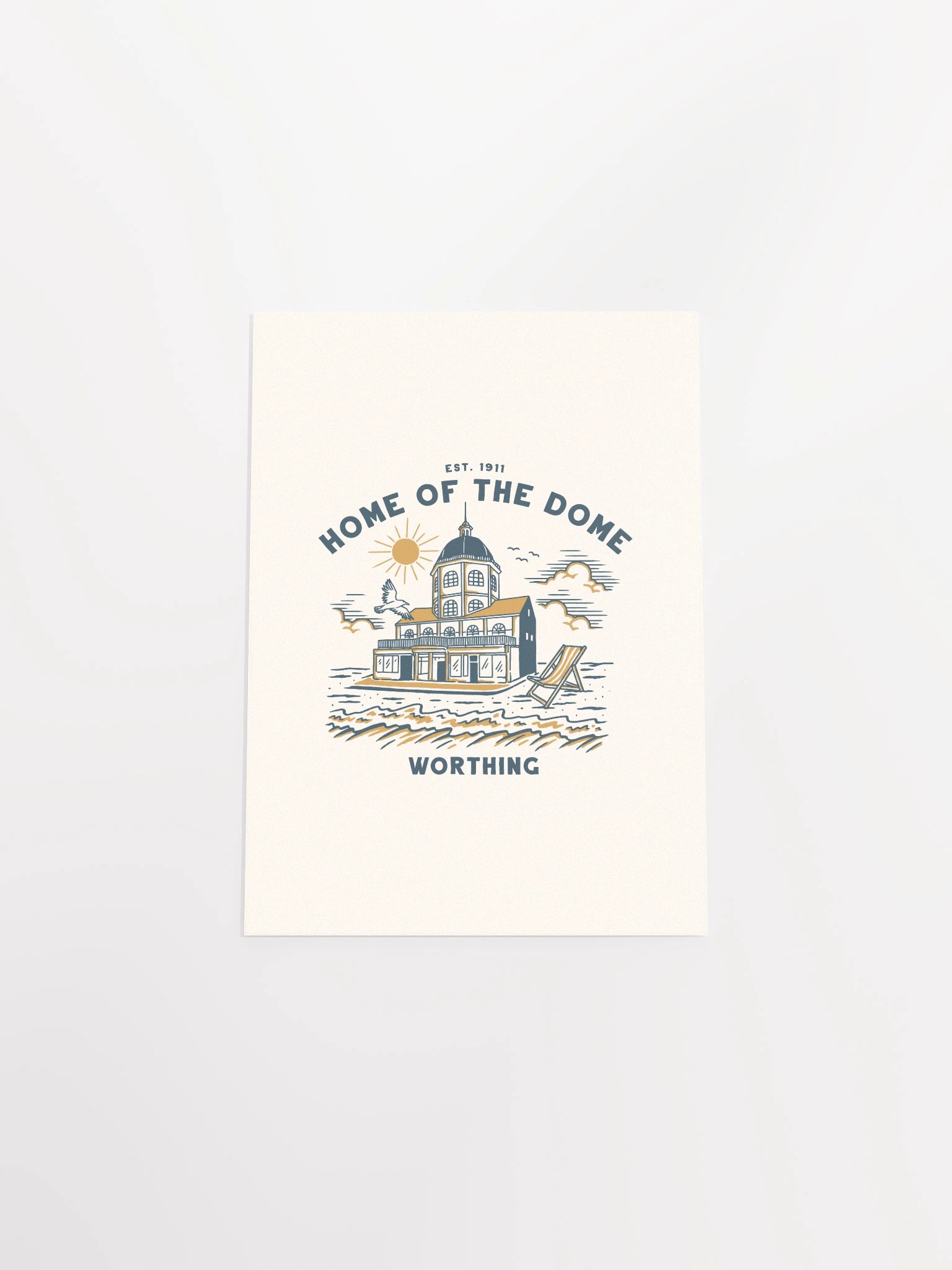 Home of the Dome Print | Hand-Drawn Poster | Worthing, UK product image (39)