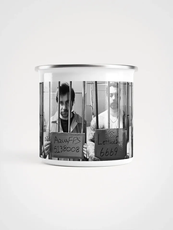 Behind Bars Enamel Mug product image (2)