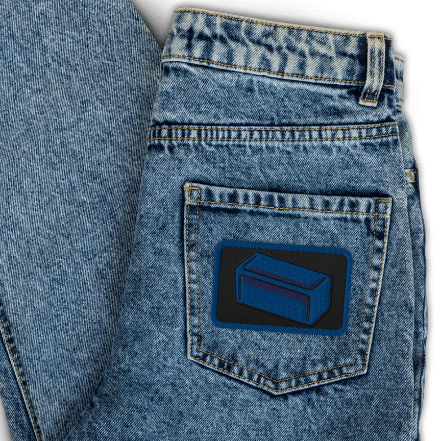 Blue Sample Embroidered Patch product image (3)