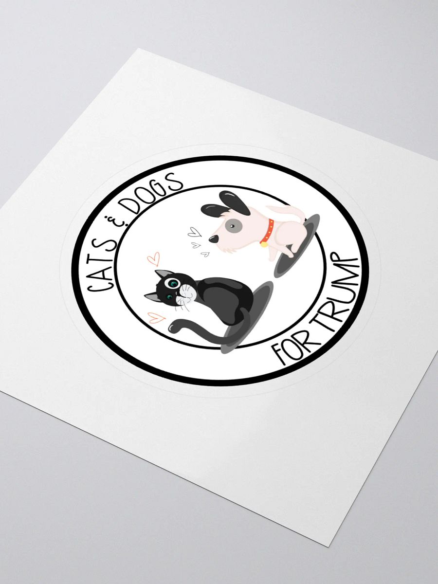 Cats & Dogs For Trump Sticker product image (3)