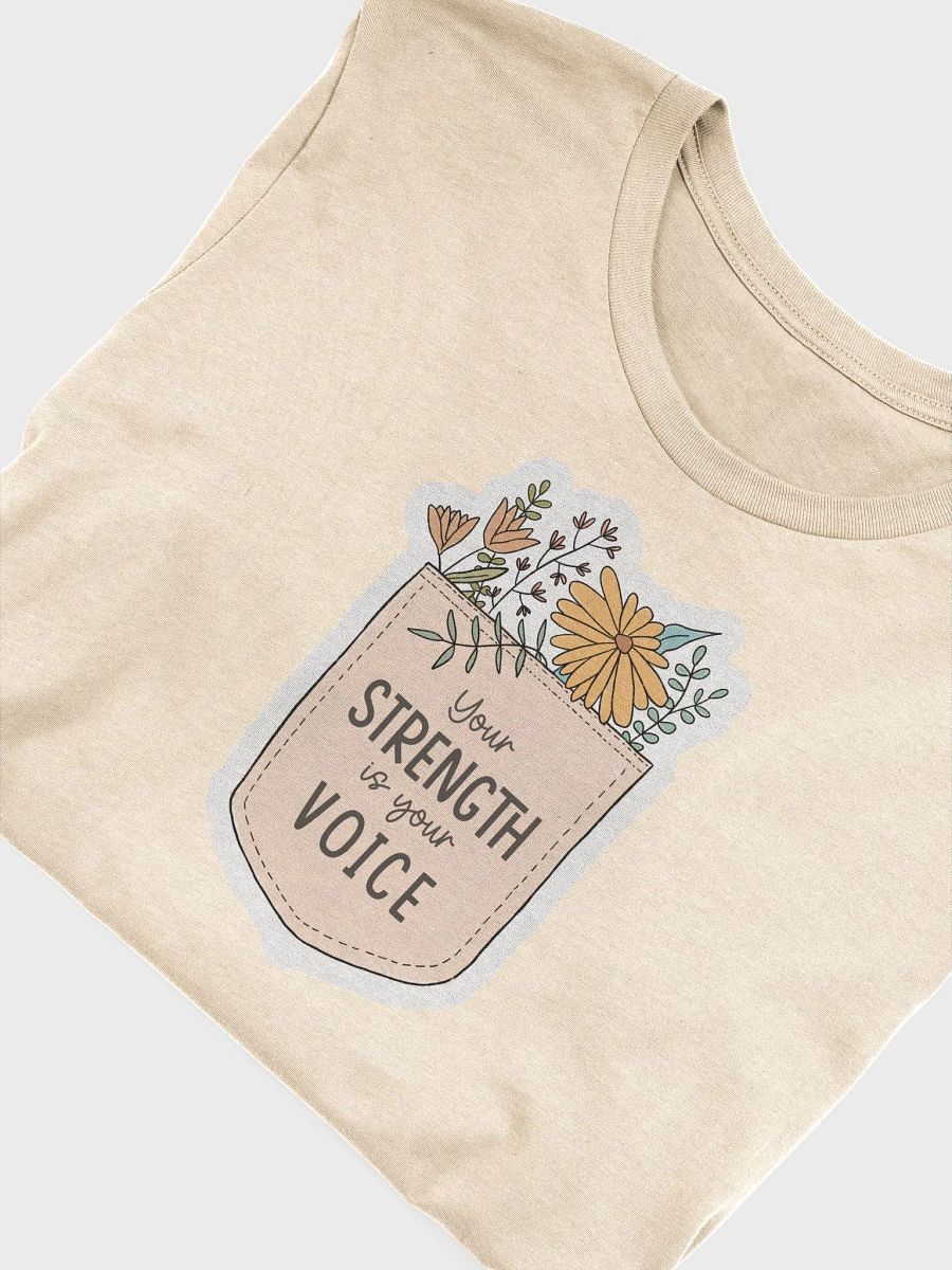 "Your Strength Is Your Voice" Unisex Tee product image (3)