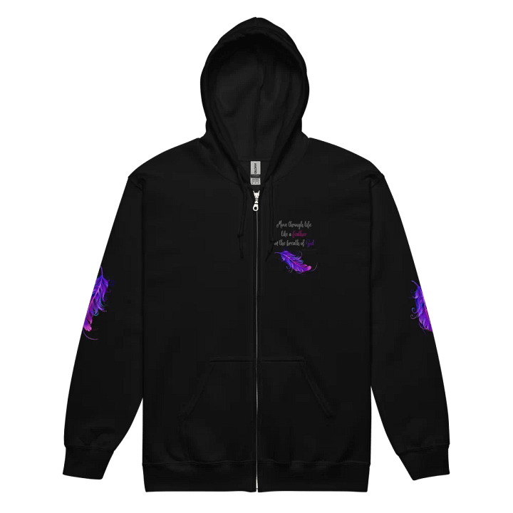 Feather of Inspiration Zip Hoodie product image (8)
