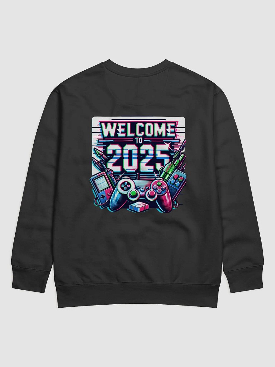 Long Sleeve Shirt Featuring Glitch Text – “Welcome to 2025” RGB Aesthetic product image (26)