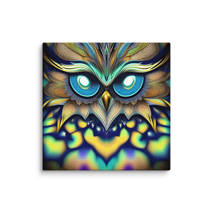 Fantasy Fractal Owl Art - v12 product image (1)