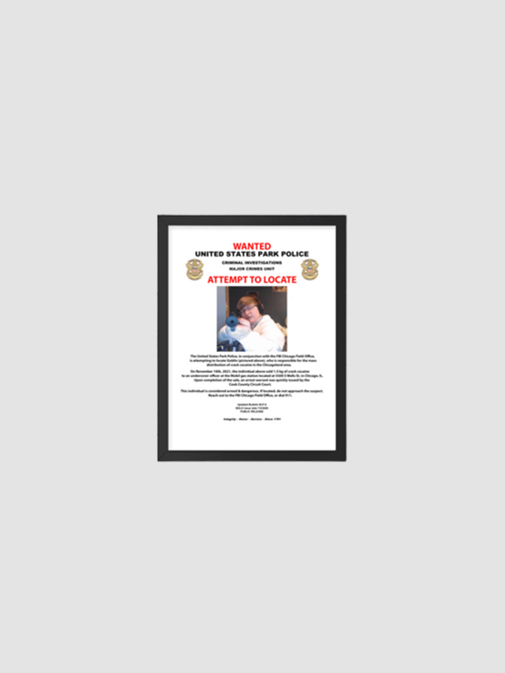 Wanted Wood Framed Premium Mini Poster product image (1)