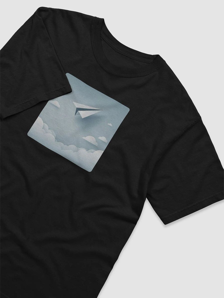 Skyward Soar Cotton Tee | AI design paper airplane product image (27)