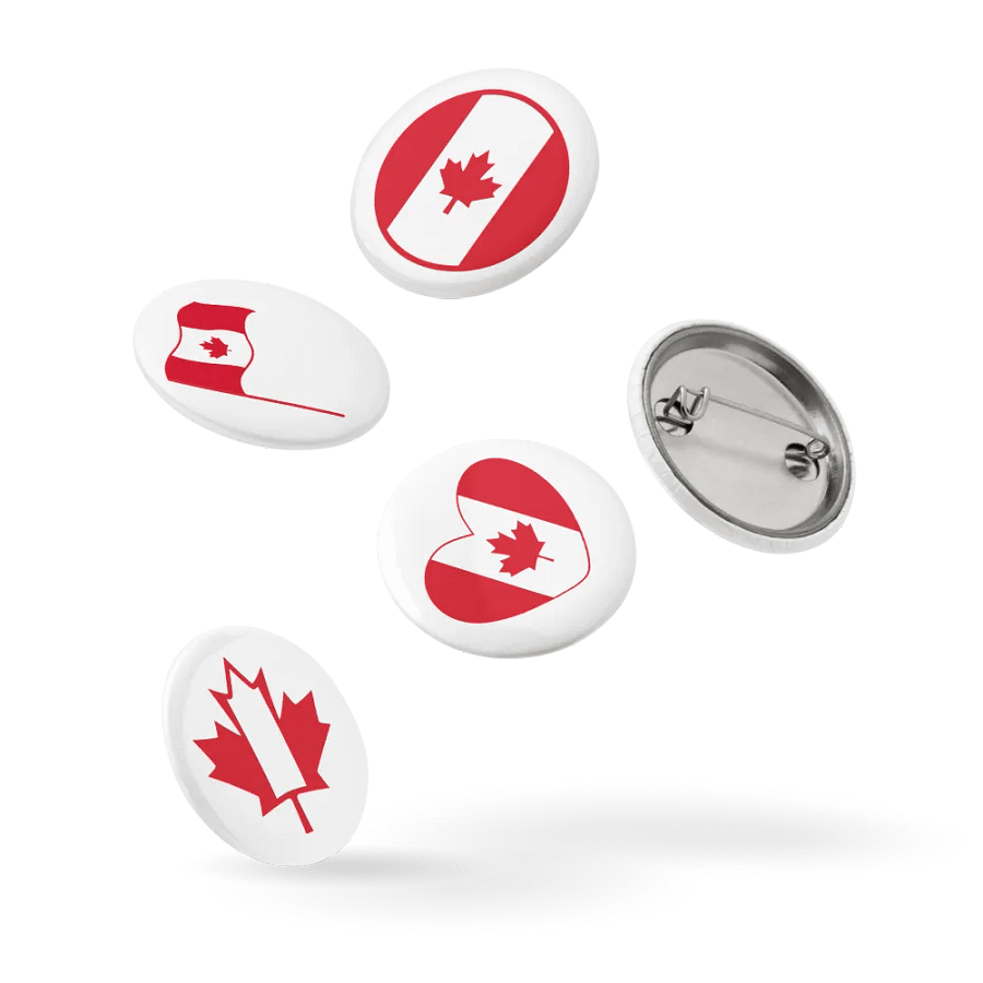Canadian Flag Pin Buttons Set product image (14)