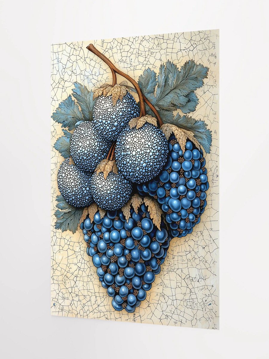 Forest Jewels: Mystical Poster of Enchanted Blue Berries product image (3)