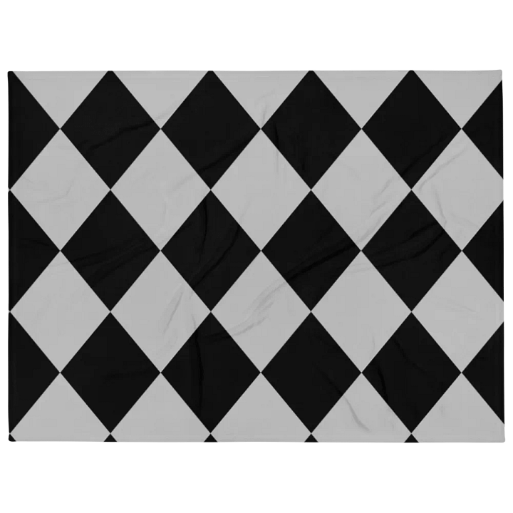 Black And Gray Diamond Pattern Blacket product image (1)