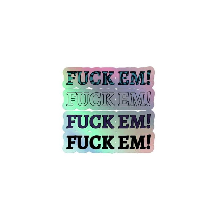 F em! holo sticker product image (1)