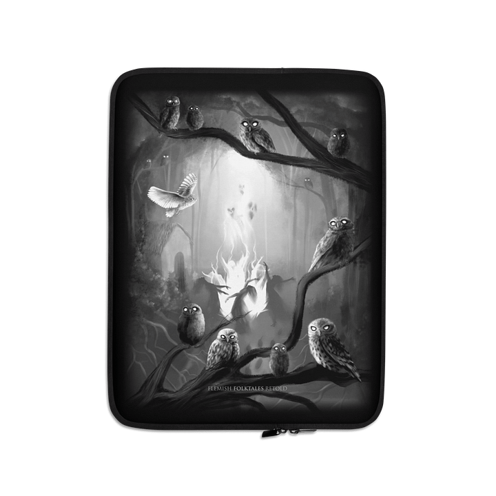 Sefa Bubbels Owl Forest Laptop Sleeve product image (1)