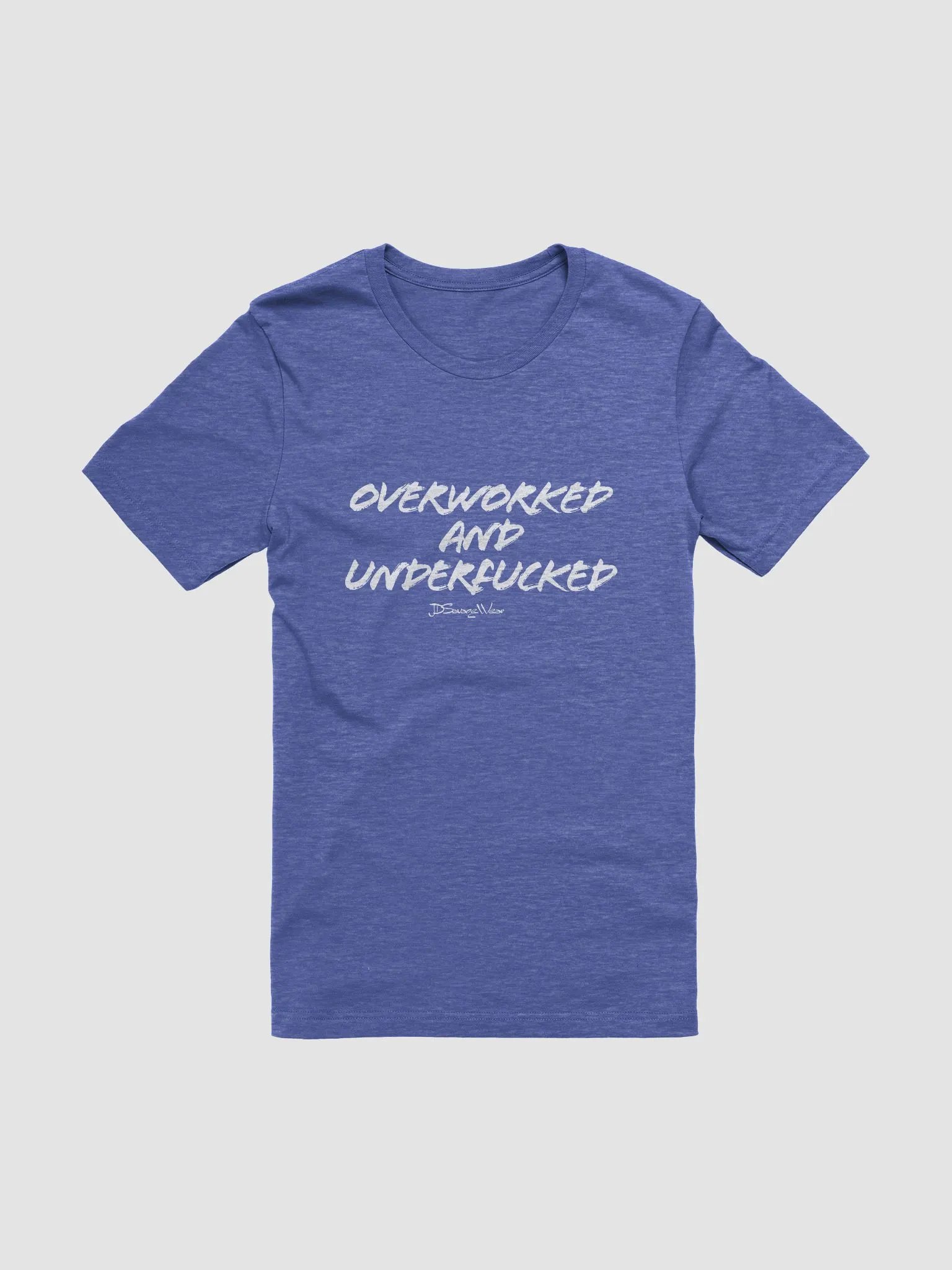 Overworked and Underfucked Bella+Canvas Supersoft T-Shirt product image (5)