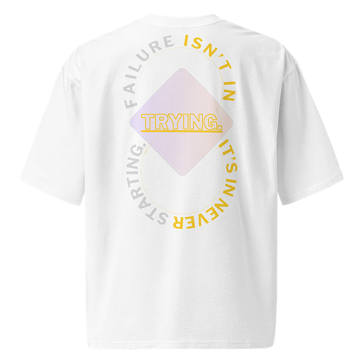 Trying Infinity Struggle eight22 Oversized UNISEX Tee Yell/Grey product image (1)