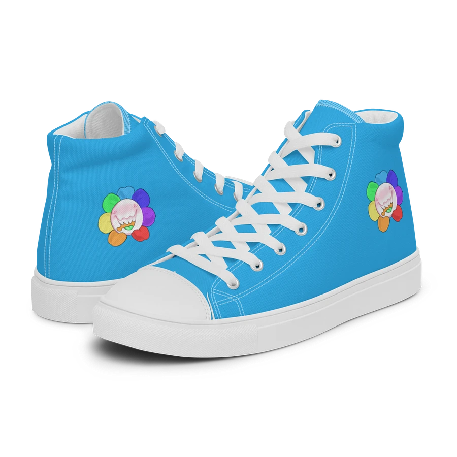 Blue and White Flower Sneakers product image (31)