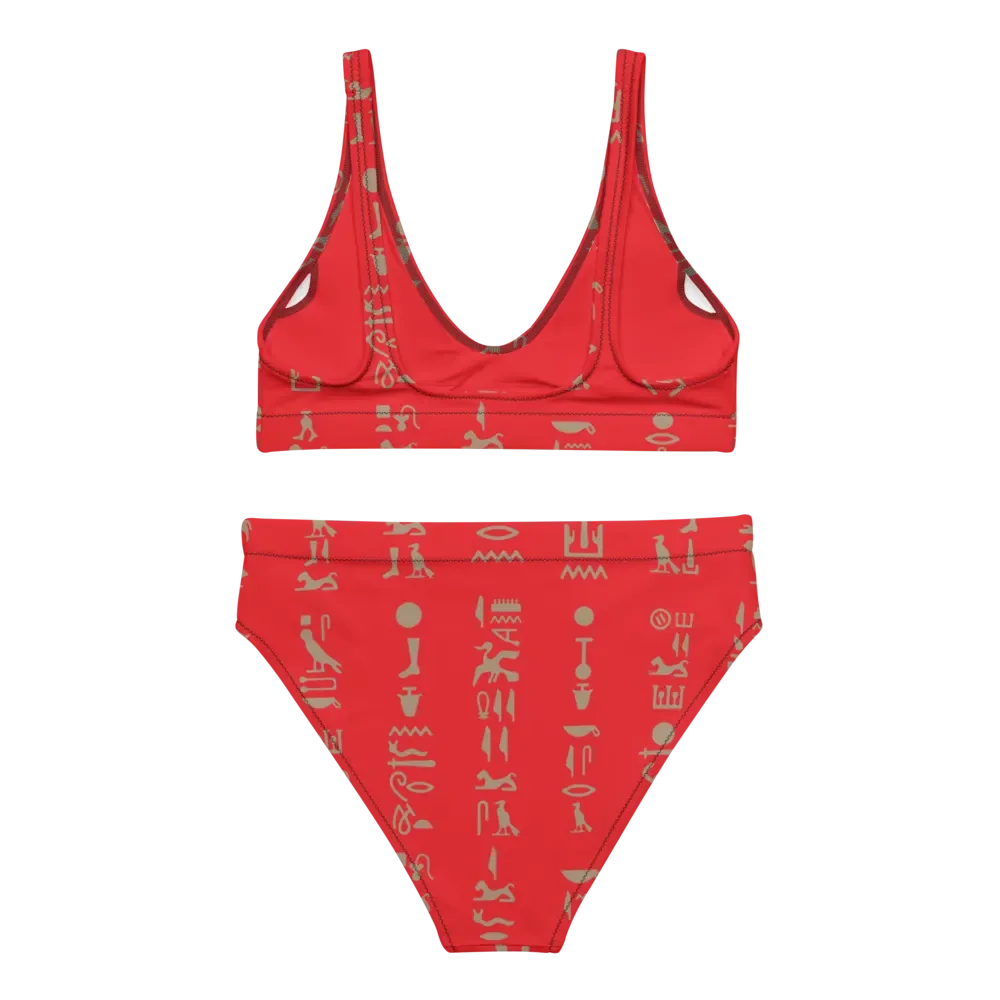 Isis Hieroglyphs Red Bikini Set product image (2)