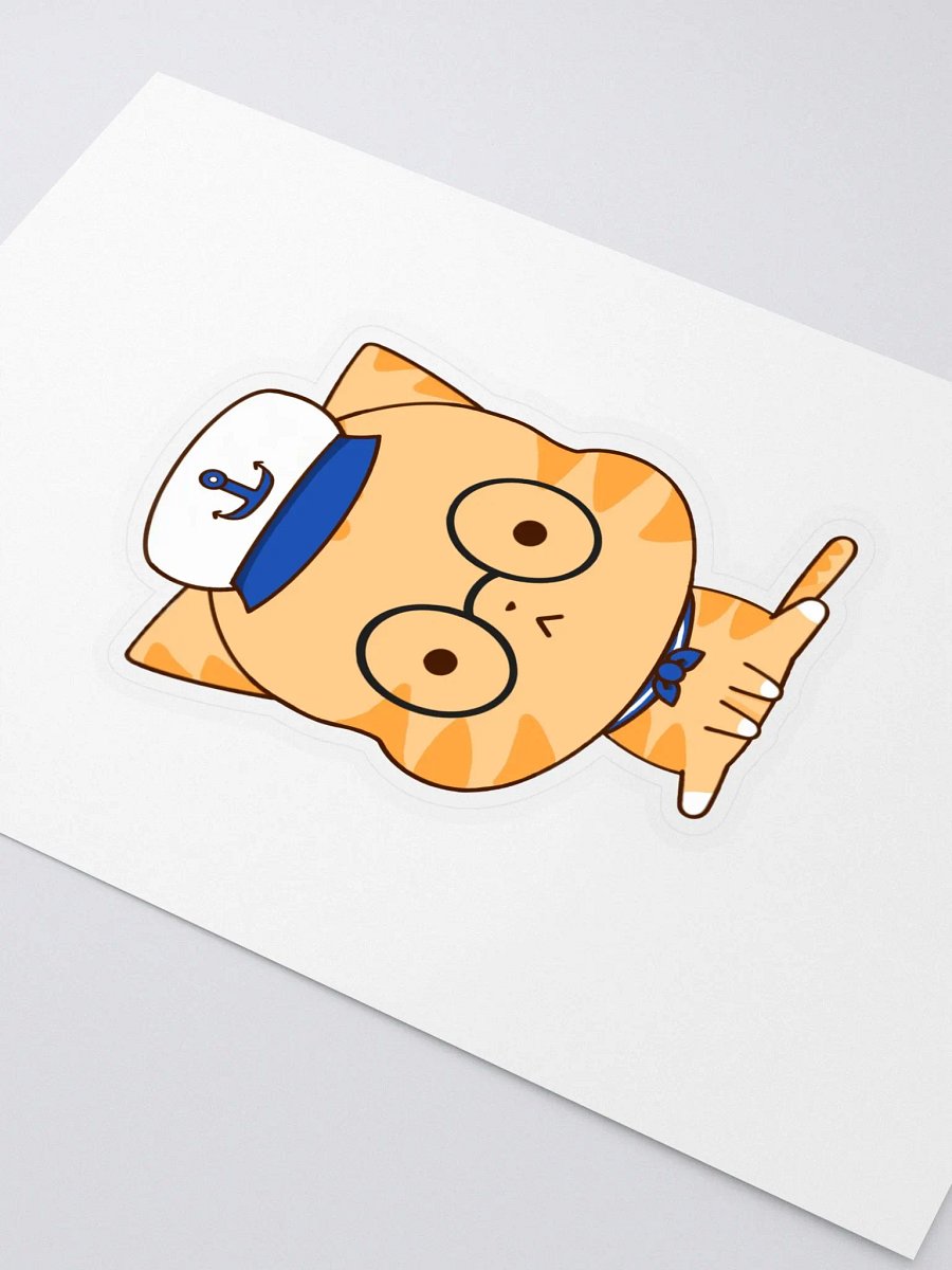 Captain Whiskers: The Nautical Qutie Cat Sticker product image (2)