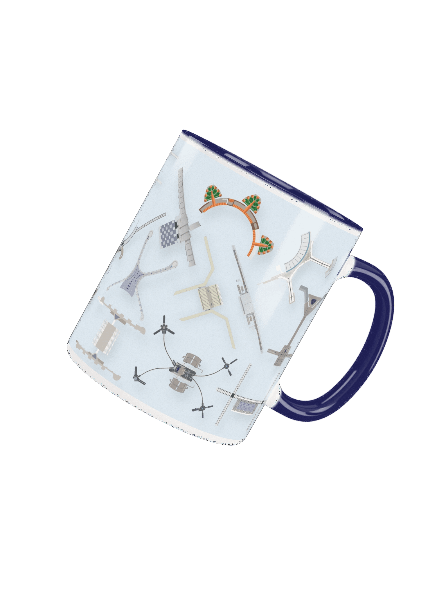 Airport Terminals - Mug Blue product image (4)